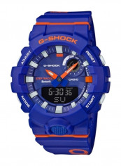 Men's Gba-800Dg-2Adr Bluetooth Blue G-Shock Watches Resin Band Digital