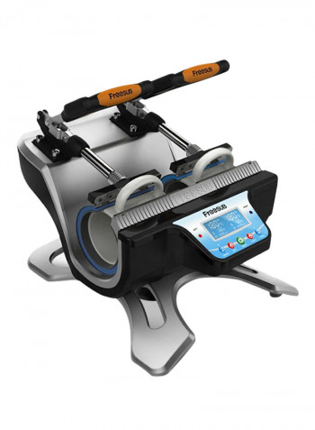 Double-Station Mug Heat Press Sublimation Machine Silver/Black