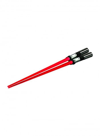 2-Piece Darth Vader Light Up Chopsticks Red/Black 9x0.5x0.5inch