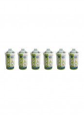 6-Piece Mini Passive Green Apple Air Freshener Refill Case 50ml