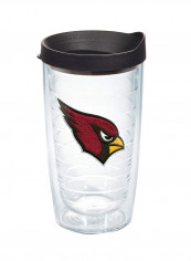 Arizona Cardinals Primary Logo Designed Tumbler Black/Clear