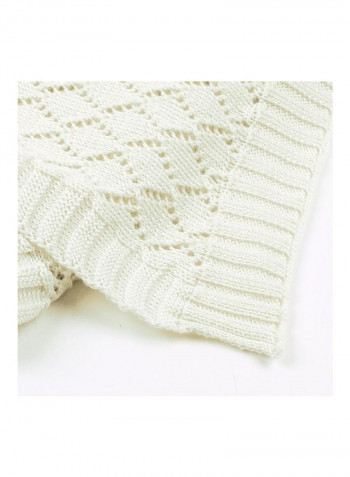 Simple Hollow-Out Knitted Swaddling