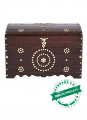 Handmade Wooden Chest (Design May Vary) Dark Wood