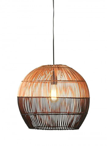 Nara Rattan Pendant Brown 32 x 38centimeter