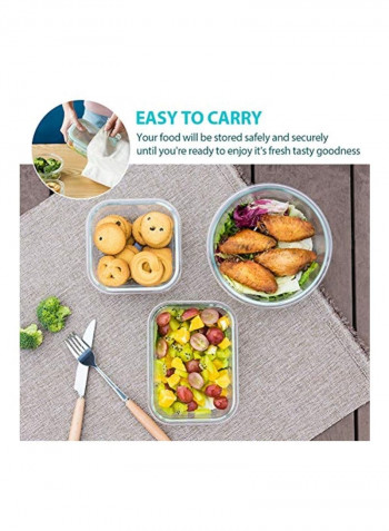 24-Piece Food Storage Containers With Lids Clear