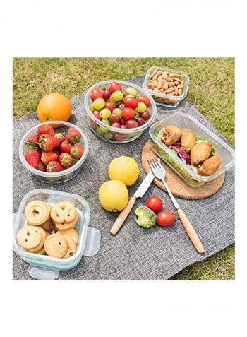 24-Piece Food Storage Containers With Lids Clear