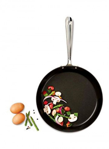 2-Piece Non-Stick Frying Pan Black 19x11x6inch
