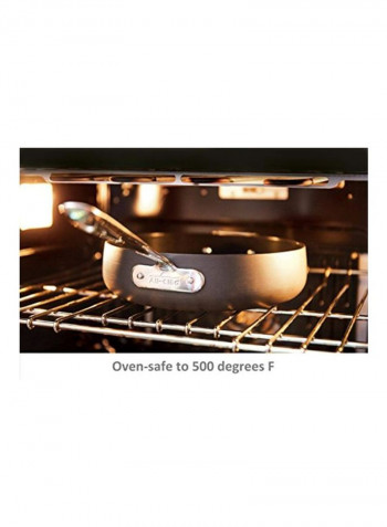 2-Piece Non-Stick Frying Pan Black 19x11x6inch