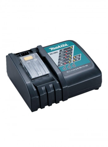 Compact Li-Ion Battery Charger Grey/Green