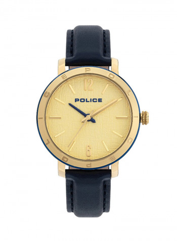 Women's Sajama Leather Analog Watch P 15694MSGBL-D22