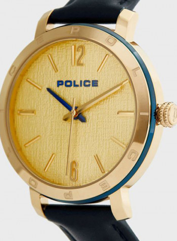 Women's Sajama Leather Analog Watch P 15694MSGBL-D22