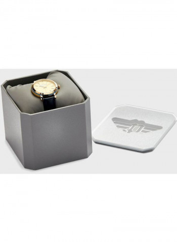 Women's Sajama Leather Analog Watch P 15694MSGBL-D22