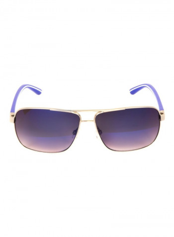 Men's Rectangular Sunglasses - Lens Size: 62 mm