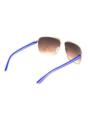 Men's Rectangular Sunglasses - Lens Size: 62 mm