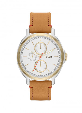 Women's Chelsey Leather Analog Wrist Watch ES3523