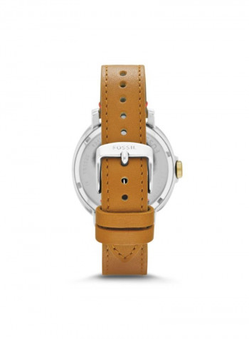 Women's Chelsey Leather Analog Wrist Watch ES3523