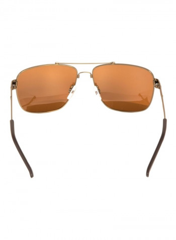 Men's Rectangular Sunglasses - Lens Size: 59 mm