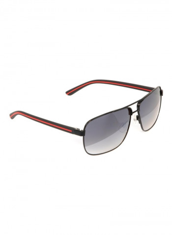 Men's Rectangular Sunglasses - Lens Size: 62 mm