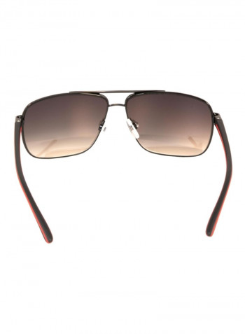 Men's Rectangular Sunglasses - Lens Size: 62 mm