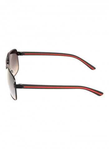 Men's Rectangular Sunglasses - Lens Size: 62 mm
