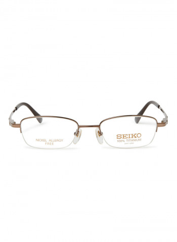 Women's Titanium Rectangular Eyeglasses Frame
