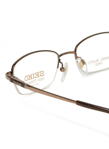 Women's Titanium Rectangular Eyeglasses Frame