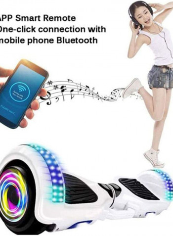 Electric Hoverboard With Bluetooth And Light 58x17x17cm