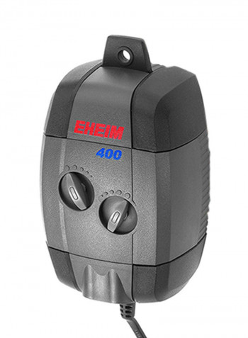 Air Pump 400 Twin Freshwater And Seawater Aquarium Black/Grey
