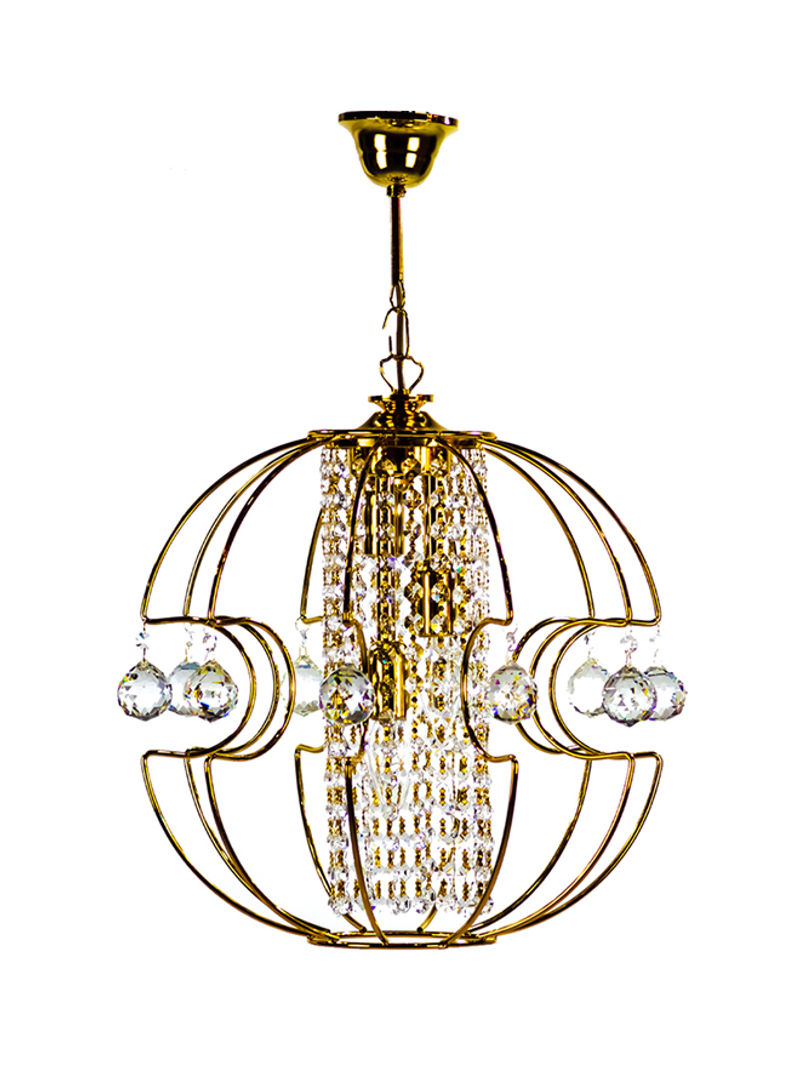 Decorative Chandelier Gold/Clear 40x45centimeter