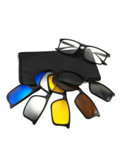 6-In-1 Rectangular Sunglasses Set