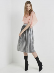 Daily Glamour Short Sleeve Blouse Salmon