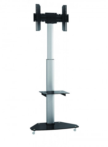 Contemporary Height Adjustable Tv Cart FS01G Black