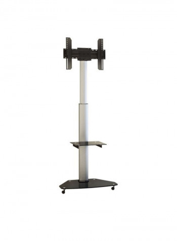 Contemporary Height Adjustable Tv Cart FS01G Black