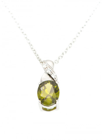 Sterling Silver Necklace With Birthstone