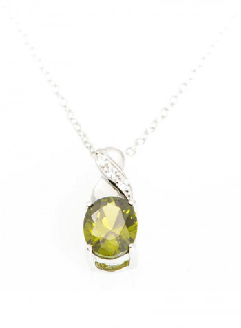 Sterling Silver Necklace With Birthstone