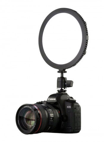 Round Soft Bi-Colour Thin LED Light 7inch Black