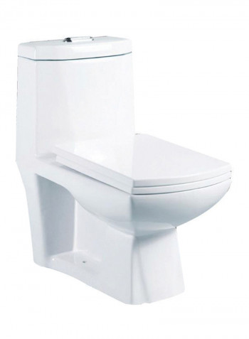 Water Closet With Ceramic Toilet Seat 352 White Standard