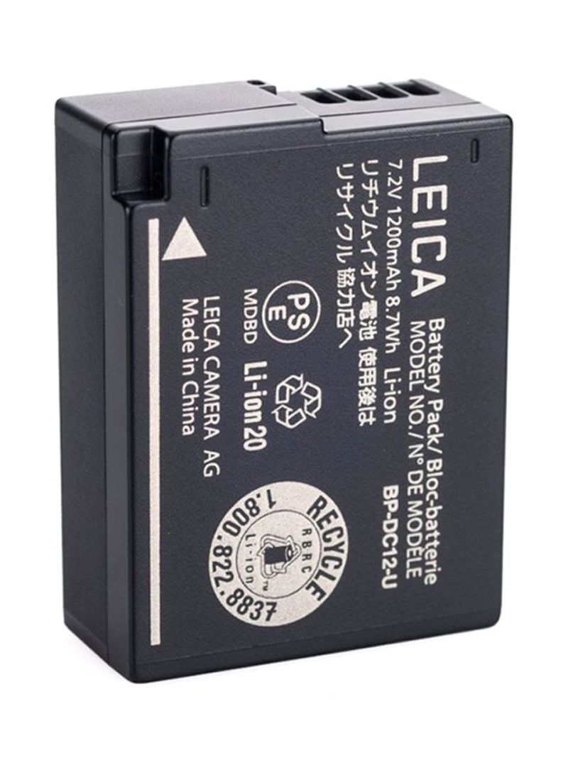 1200 mAh BP-DC12 Lithium-Ion Battery For Q / V-Lux 4 Cameras Black
