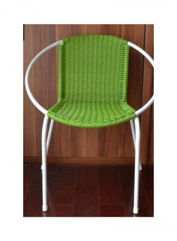 3-Piece Outdoor Chair And Table Set Green/White
