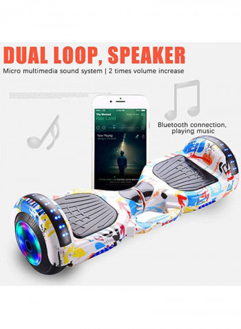 Electric Hoverboard Self Balancing Scooter With Lights