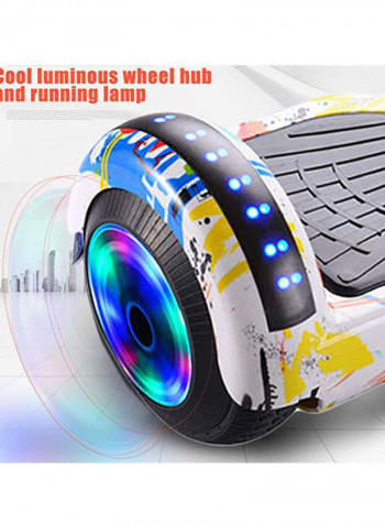 Electric Hoverboard Self Balancing Scooter With Lights