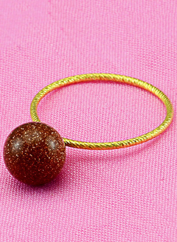 18K Gold Sunstone Ring