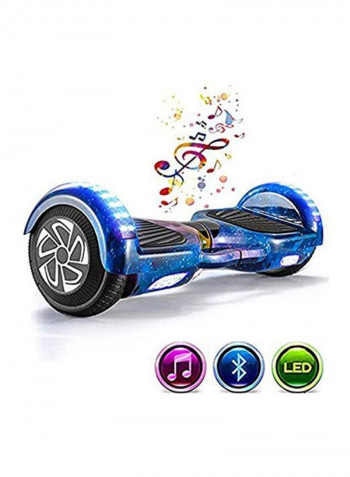 Electric Hoverboard With Bluetooth And Light 58x17x17cm