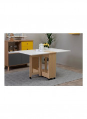 Ravenwood Foldable Dining Table White/Brown