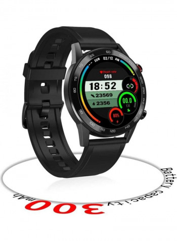 Waterproof And Heart Rate Tracker Touch Screen Full Square Smart watch For Android / IOS black