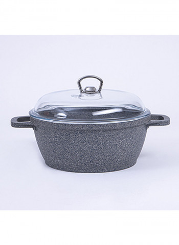 9-Piece Granite Cookware Set Grey