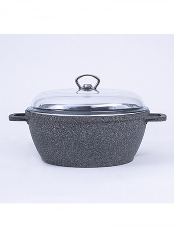 9-Piece Granite Cookware Set Grey