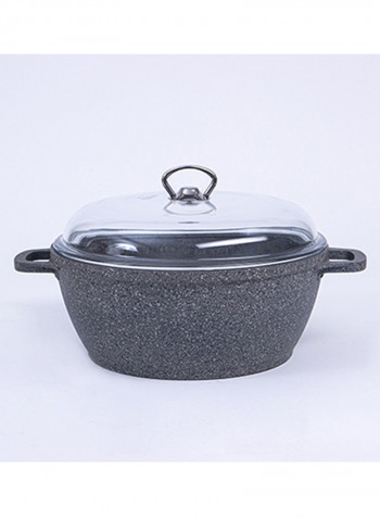9-Piece Granite Cookware Set Grey