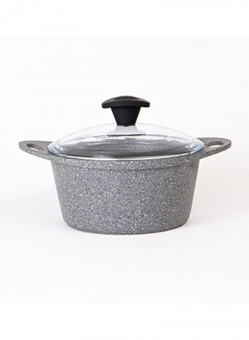 9-Piece Granite Cookware Set Grey