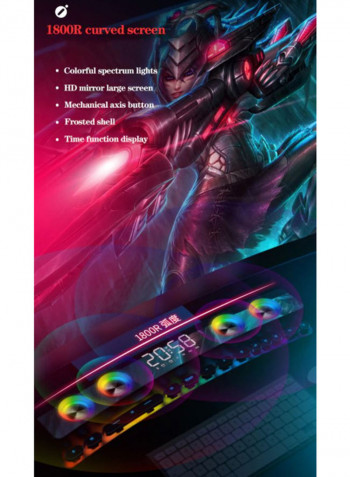 SH39 HiFi Bluetooth 3600mAh RGB Gaming Soundbar Speaker SOUNDBAR001 Black